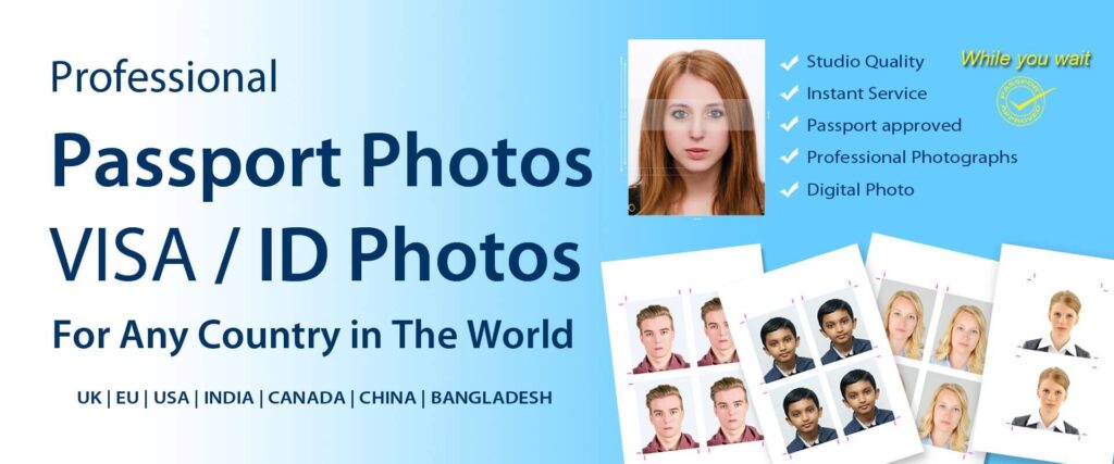 Professional Quality Instant Passport & Visa Photos